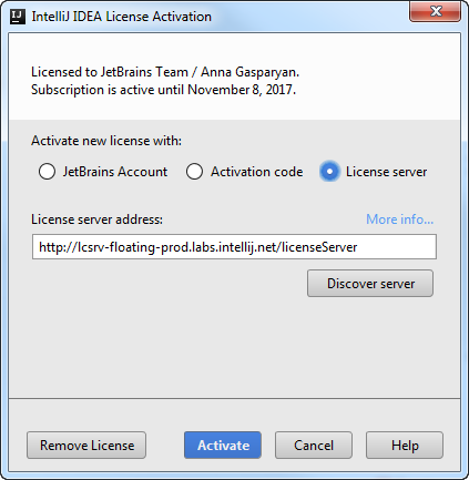 Intellij idea license server download